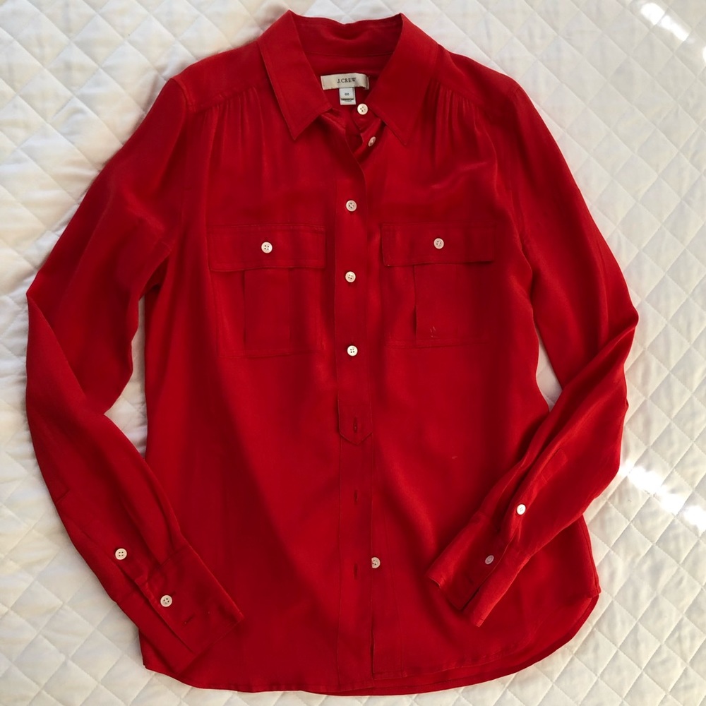 J Crew Silk Blouse